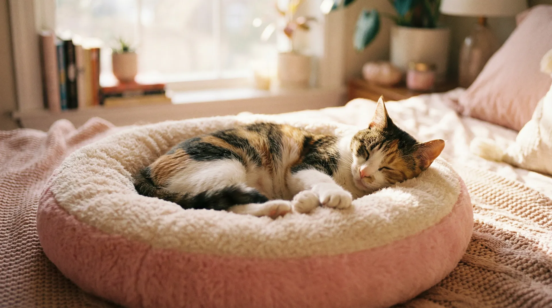 三花猫安静入睡 - 猎头华尔兹